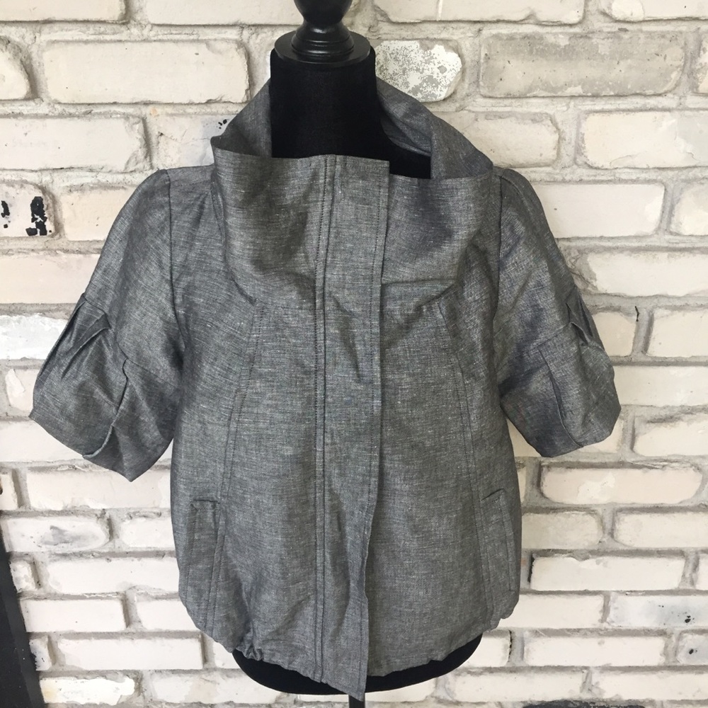 Joséphine studio gray jacket linen/cotton blend - Picture 2 of 5